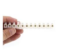 Irfora 10 Pezzi Morsettiera a Barra, Set di Connettori in Rame | Design isolato, collegamenti cavi sicuri, applicazioni versatili, ideale per elettronica, macchinari, dispositivi