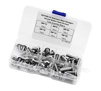 Irfora 60PCS M6 Viti in Acciaio Inossidabile, Stoccaggio Organizzato, | Include chiave esagonale, resistente alla corrosione, diverse dimensioni