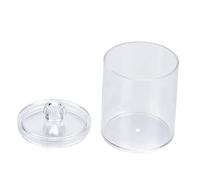 Irfora Acrylic Cotton Bud Case, Lid for Dust Protection | Materiale trasparente, resistente, dimensioni compatte, facile pulire