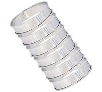 Irfora Anelli per Focaccine, Anelli per Pasticceria, Anelli per Muffin Inglesi Doppio Volume Facile Sformatura in Acciaio Inossidabile Fai-da-te, Protezione per le per Strumenti per la (10 cm)