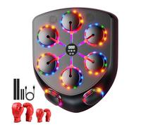 Irfora Bersaglio Elettronico da Boxe Musicale Smart BT con Sincronizzazione del Chip AI per Battere Le Calorie Durante L'allenamento e Il Fitness (Insieme Genitore-Figlio)