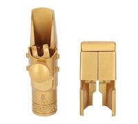 Irfora Bocchino con Sassofono Soprano Metallico con Legatura del Cappuccio, Ottone B Piatto 8C, Volume Potente e Tono Brillante per Principianti, Professionisti, Facile da Usare,
