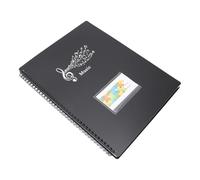 Irfora Cartella per la Scheda Musicale, Grande capacità, Visione Comoda, Organizzato Ed Elegante, Design Pratico per Studenti, Appassionati di Musica, Carta A4, Totale 40 Pagine (C)