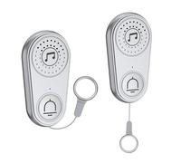 Irfora Cercapersone Wireless per Badante, Volume Regolabile, Pulsante di Chiamata per Anziani, 38 Melodie, Grigio