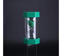 Irfora Clessidra, Timer a Clessidra da 3/10/20/30/60 Minuti, Plastica di Alta qualità, Colori Assortiti, Gadget Creativo, per Casa e Ufficio, Design Raffinato, Promemoria del Tempo (10 punti verde)