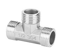 Irfora Connettore a Tee a Forma di T in Acciaio Inossidabile, Filo Maschile T -Tee G1/2in Forgiato, Raccordi per Ambito di Impianto Idraulico Dell'applicazione, Materiale da