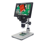 Irfora G1200 Display LCD digitale da 7 pollici con ampio display a colori e lente d'ingrandimento continua 12MP 1-1200X con supporto in lega di alluminio