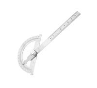 Irfora Goniometro in Acciaio Inossidabile con Dado di Bloccaggio (80*120mm) | Materiale durevole, righello 2 in 1, misure chiare, lunghezza 15 cm