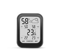 Irfora Igrometro digitale per interni, misuratore preciso di temperatura e umidità per la casa, con indicatore meteo e comfort, supporta la commutazione ℃/℉ per l'ufficio, la cameretta dei bambini,