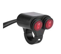 Irfora Interruttore di Controllo Moto, Interruttore LED Manubrio (C Type) | Design impermeabile, prestazioni durevoli, installazione semplice, compatibile con la maggior parte delle moto