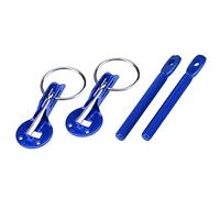 Irfora Kit Chiusura a Perno Universale per Cofano Motore, Antiruggine, Evita Vibrazioni del Cofano, Vano Motore Sicuro per Auto Sportive da con Accessori Inclusi, Foratura Necessaria per (Blu)