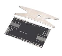Irfora Kit di Strumenti per Calibro Rigide a Corda, Strumenti di Chitarra per la Riparazione del Basso con Chiave, Segni Metrici e Imperiali, Materiale Metallico, Dimensioni Tascabili,