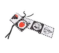 Irfora Libro in Stoffa Portatile per Bambini, Libro Morbido Ad Alto Contrasto per Lo Sviluppo Visivo e L'allenamento della capacità di Presa, Neonati e Bambini Piccoli, 32,3 X 5,3 Pollici (Frutta)