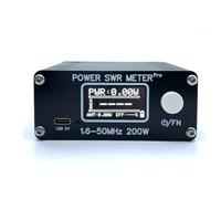 Irfora Max. 200 W SWR, banda di frequenza 1,6-50 HF, potenza d'onda corta, indicatore d'onda stazionaria, display digitale, metro PWR SWR con schermo OLED da 1,29 pollici, interfaccia di tipo C