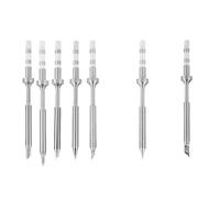 Irfora Mini Saldante Punte, Set in Acciaio Inossidabile 7 (#1) | Elevata durezza, resistente alla temperatura, design durevole, eccellente conduzione del calore, compatibile con TS100