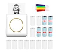 Irfora Mini stampante fotografica tascabile Macchina da stampa termica portatile 203DPI Connessione wireless BT per immagine Lable Elenco di artigianato fai-da-te Meno Note Journal Carta per ricevute