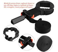 Irfora Morsetto Angolare Regolabile, Cinturino Multifunzione a 4 Ganasce per Strumento per la Lavorazione del Legno, Morsetto per Cornici, Bloccaggio di Superfici Grandi o Irregolari