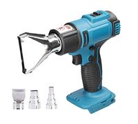 Irfora Pistola ad aria calda, dispositivo ad aria calda a batteria al litio, riscaldatori ricaricabili, utensile elettrico regolabile con 2 ugelli, compatibile con batteria al litio Makita da 18 V