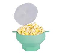 Irfora Popcorn Popper in Silicone per Microonde, Salvaspazio | Lavabile in lavastoviglie, maniglie facili da afferrare, scoppio senza olio, leggero, design compatto