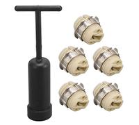 Irfora Portalampada in Ceramica G9, Strumento per la Rimozione Dell'anello della Presa, Base in Lega di Zinco, Molto Comodo per Sostituire le Lampade Alogene, LED, CFL, Elevata