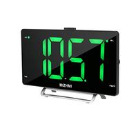 Irfora Radiosveglia digitale con dimmer a doppia allarme, display LED da 9 pollici, radio FM, timer sleep, volume regolabile, snooze, 2 porte di ricarica USB, 12/24H, per camera da letto, ufficio