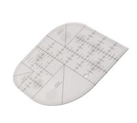 Irfora Righello curvo per tagliare gli angoli, in acrilico, per cucito, trapuntatura e artigianato, con diverse opzioni di raggio, perfetto per gli amanti del cucito (oro)