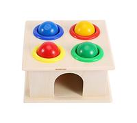 Irfora Scatola con Martello a Sfera in Legno Gioco di Martellamento per Bambini per Sviluppare L'intelligenza e Migliorare Le Relazioni, Asili e Box/Cover, Legno Naturale, 4,3 X 4,3 X 2,36 Pollici