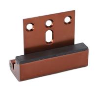 Irfora Serratura per Porta di Sicurezza Domestica Robusta Lega di Alluminio Serratura Sicurezza a Prova Bambino Rinforzo per Porta Anteriore Garage Camera Letto (Marrone)