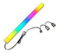 Irfora Striscia LED ARGB magnetica Striscia di illuminazione a doppio lato Arcobaleno Custodia per PC Barra luminosa con 5V 3Pin ARGB Header Sync Effetto di illuminazione