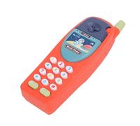 Irfora Telefono Giocattolo per Bambini Simulazione Chiamata Musicale Apprendimento Educativo Divertimento per i più Piccoli Plastica 5,9 X 2 Pollici (Rosso)
