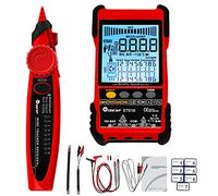 Irfora Tester per cavi di rete, tester per cavi di rete portatile 2 in 1, multimetro, display LCD con retroilluminazione, analogico, ricerca digitale, cavo di prova POE, sensibilità di accoppiamento