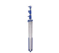 Irfora Treppiede Regolabile per Illuminazione Fotografica, Altezza 2,8 M | Resistente acciaio inossidabile, ideale per gli studi, adattatore versatile incluso