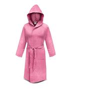 Irge Accappatoio in Microfibra Unisex Uomo Donna con Borsetta (M, Rosa)