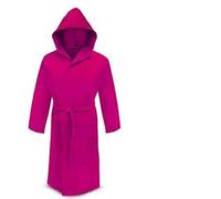 Irge Accappatoio Microfibra Cappuccio e Borsetta Unisex (Fuxia, XL)