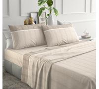 IRGE Completo Lenzuola Letto Singolo / Matrimoniale/Piazza Mezza Made in Italy