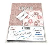 Irge COMPLETO LETTO GINEVRA 1 POSTO TUTTI I COLORI (FANTASIA ROSA)