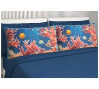 Irge Completo letto STAMPE DIGITALI ASSORTITE NAPOLI 100% cotone INTIMOEGIDIO (CORALLO)