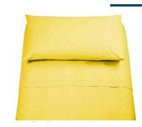 Irge Lenzuola Cotone Puro 100% Matrimoniale Tinta Unita sotto sopra 2 FEDERE