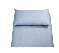 Irge Lenzuola Cotone Puro 100% Matrimoniale Tinta Unita sotto sopra 2 FEDERE