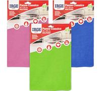 IRGE Panno Classico Multiuso - 35x35 cm - Panno in Microfibra - Extra Pulente - Zero Aloni e Graffi - Effetto Magnetico - Colori Assortiti