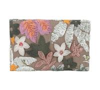 IRGVJIFR Borsa da Sera con Fiore Borsa a busta di paglia con ricamo e motivo floreale, borse da sera fatte a mano paillettes brillantini, borsa donna for feste matrimonio(Green)