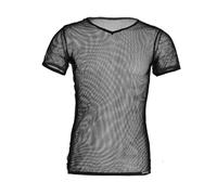 IRGVJIFR Maglietta a Compressione da Ciclismo Gilet da Ciclista ad Asciugatura Rapida e Fresco, Maglietta Club Nera Trasparente, Maglia a Rete, Abbigliamento Sportivo(Black,L)