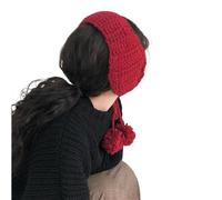 IRGVJIFR Paraorecchie Earmuffs Thicken Soft Warm Knitted Earflap Solid Color Outdoor Winter Ear Cover Women(Style C)
