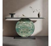 IRHIGBGX Consolle in Marmo, Tavolo da Ingresso, Tavolini Divano Moderni e Stretti con Piano in Base in Metallo, Tavoli Lunghi Laterali in Accento Dietro il for Camera Letto, Ufficio, Soggiorno