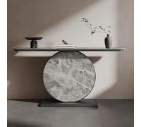 IRHIGBGX Consolle in Marmo, Tavolo da Ingresso, Tavolini Divano Moderni e Stretti con Piano in Base in Metallo, Tavoli Lunghi Laterali in Accento Dietro il for Camera Letto, Ufficio, Soggiorno