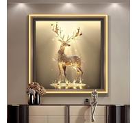 IRHIGBGX Quadro LED 3D da Parete con Luce Calda, Decorazione Murale