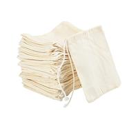 Irich 25 Pezzi 20 * 25CM Sacchetti di Cotone con Coulisse, Riutilizzabili e Ecologico Biologico per Festa di Matrimonio e Mestiere Fai da Te