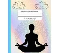 Iridescent Zen & Lotus Aesthetic Notebook | 7.5" x 9.25" - 110 Pages: Journal for Affirmations, self-healing and writing Paperback