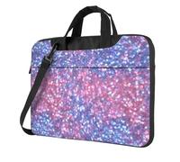 Iridescente Glitter Rosa E Blu Colori Laptop Bag Custodia Laptop 15.6 Pollice Borse Del Computer Imbottito Della Copertura Del Manicotto Per Le Donne Uomini