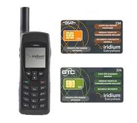 Iridium 9555 - Telefono satellitare con scheda SIM prepagata pronta per l'attivazione (tempo di trasmissione non incluso) - Copertura globale per messaggi vocali, SMS